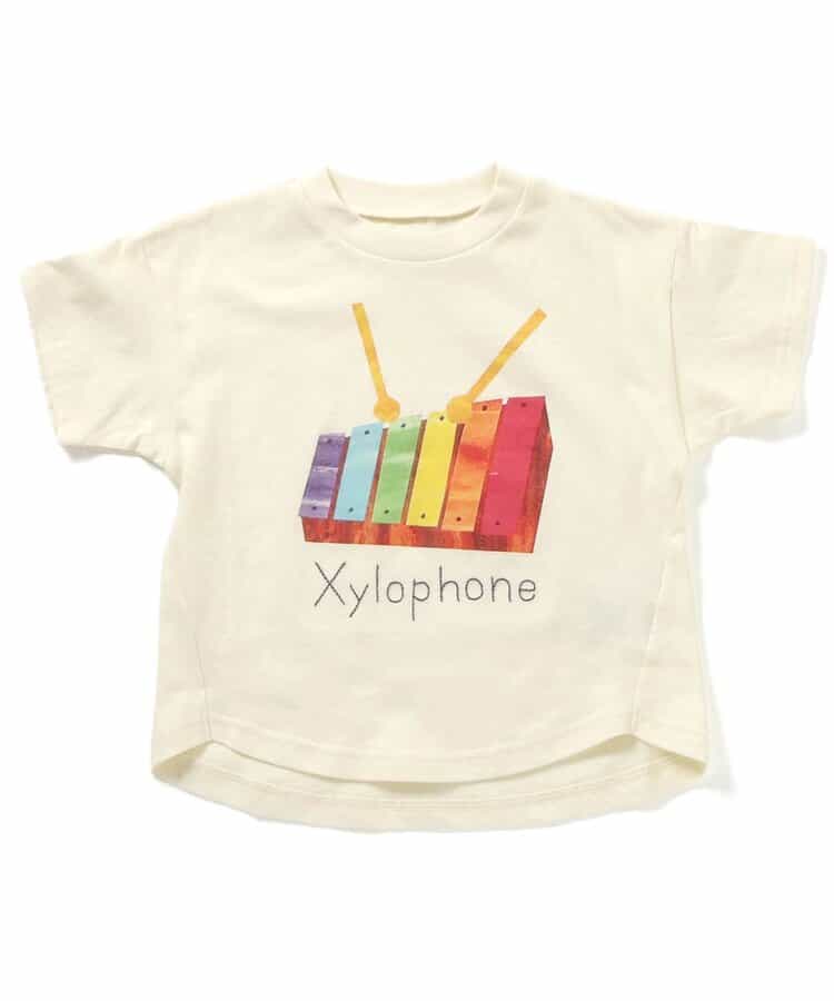 楽器切り絵プリントTシャツ