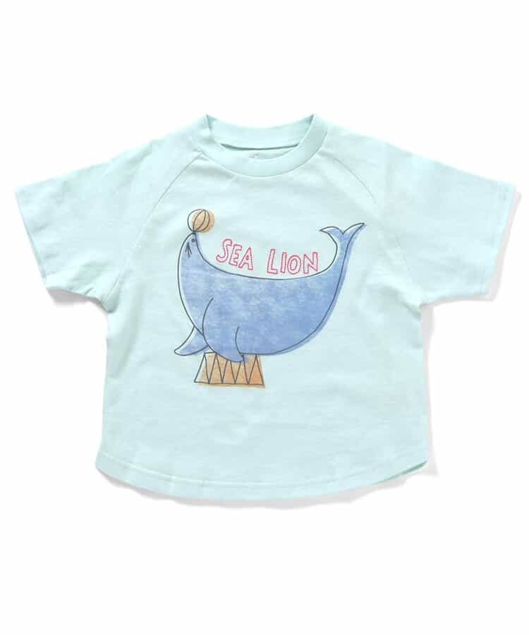 動物プリントTシャツ