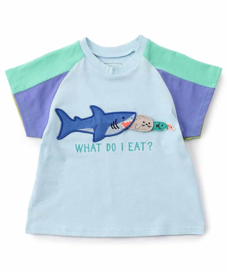 【知育】動物達のごはん何かなTシャツ