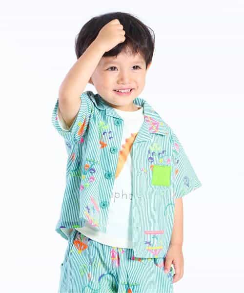 遊園地刺繍シャツ