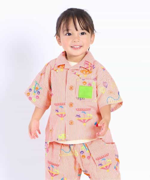 遊園地刺繍シャツ