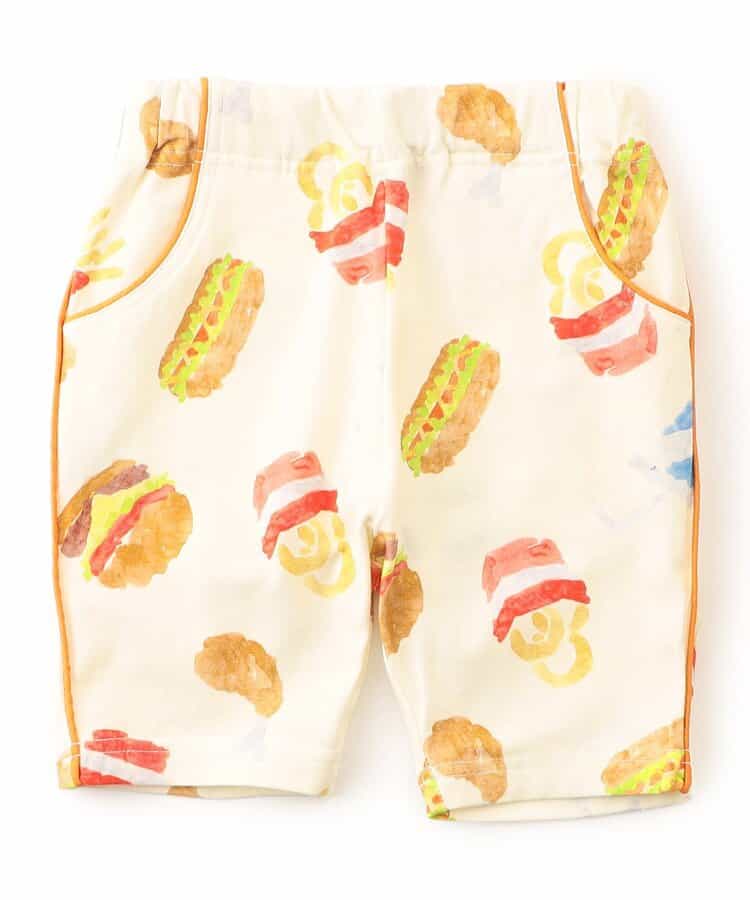 楽しいテーマパーク柄パンツ  5分丈