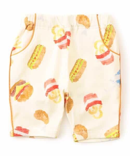 楽しいテーマパーク柄パンツ  5分丈