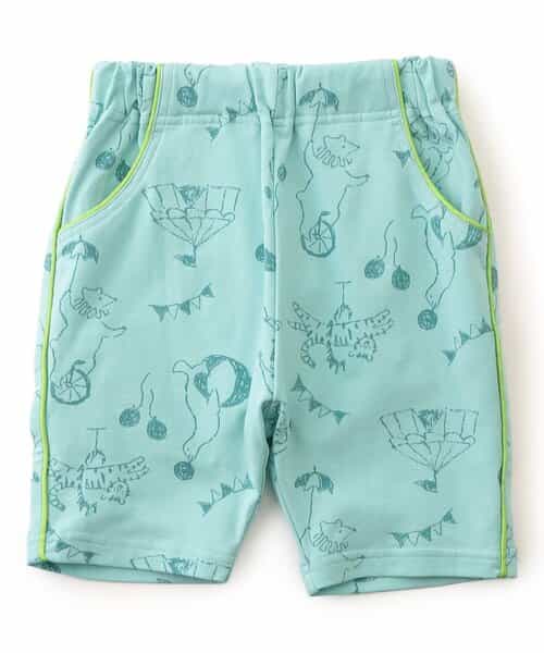 楽しいテーマパーク柄パンツ  5分丈