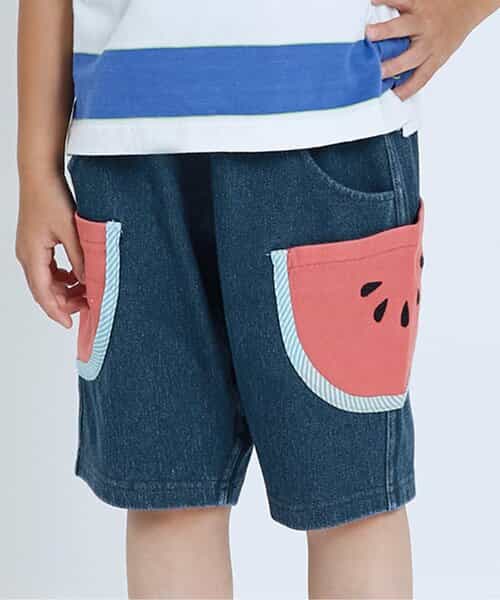 SpongeBob ☆ジャケット定価3.5万円 、パンツ定価2.8万円☆ ☆SALE☆おっきなスイカポケットのサルエルパンツ 5分丈