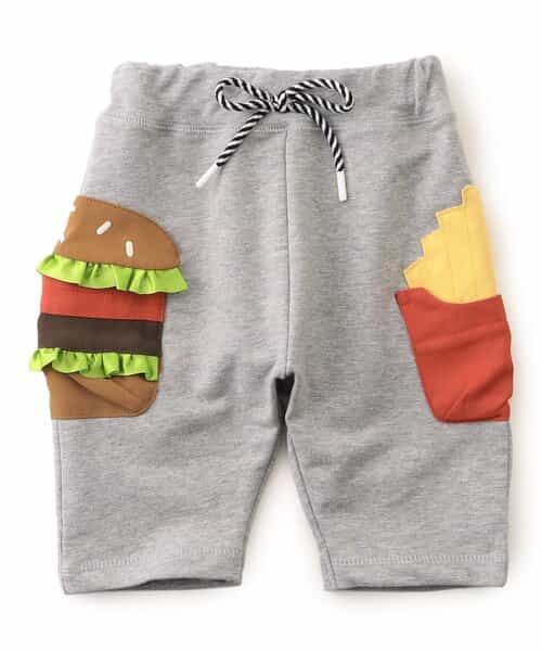 ファーストフードポケットサルエルパンツ  6分丈