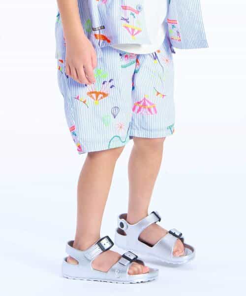 遊園地刺繍パンツ  5分丈