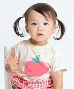 ☆SALE☆色々フルーツとベジタブル切り絵プリントボディースーツ