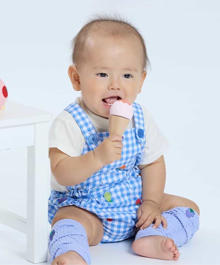 ★SALE★フルーツとベジタブルの刺繍柄チェック2WAYブルマ