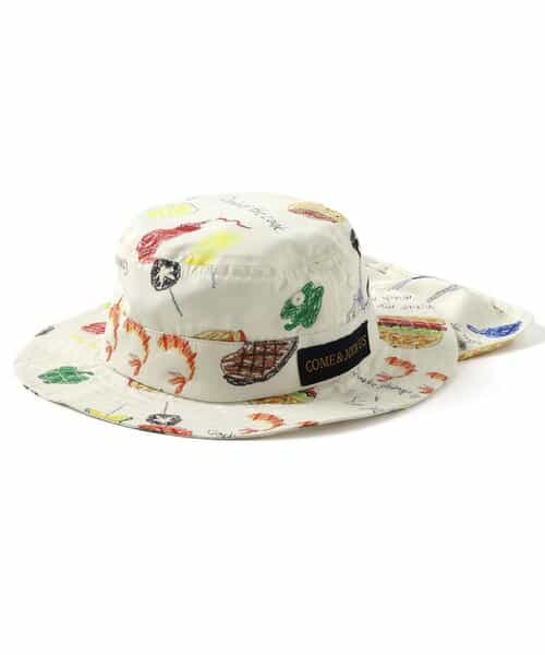 ★SALE★みんなでBBQしたよ柄日よけハット