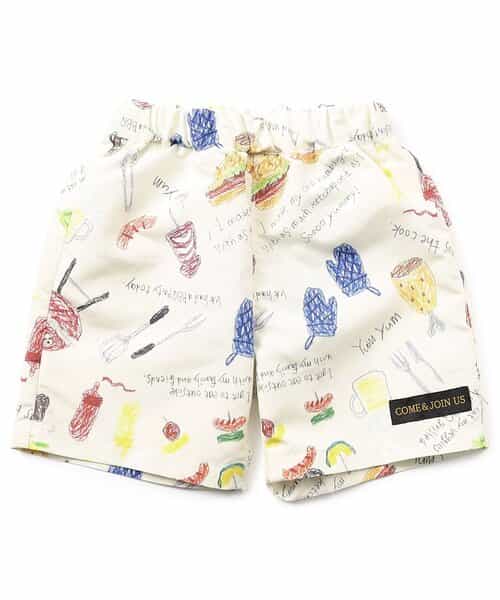 ★SALE★みんなでBBQしたよ柄トランクス水着_UVカット