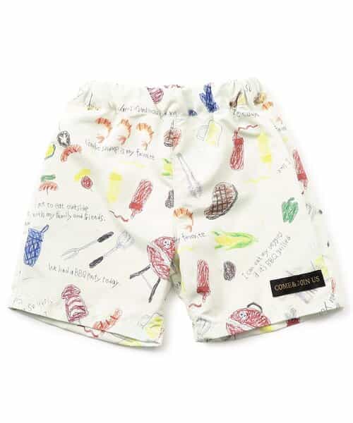 ★SALE★みんなでBBQしたよ柄トランクス水着_UVカット