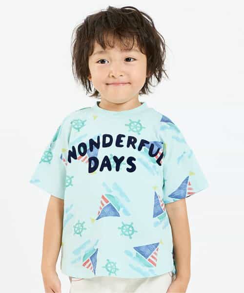 ★SALE★おっきなアイス＆ヨット総柄Tシャツ