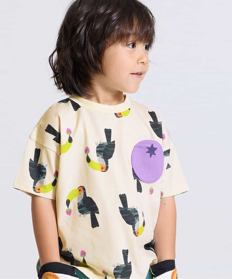 動物総柄Tシャツ  接触冷感