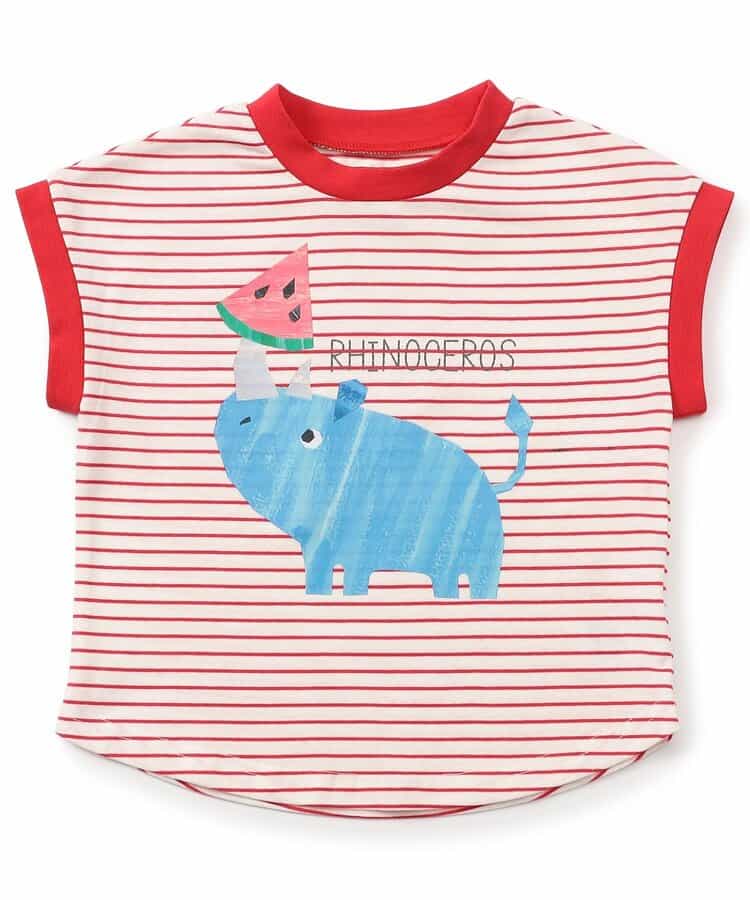 動物プリントTシャツ  接触冷感