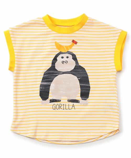 動物プリントTシャツ  接触冷感