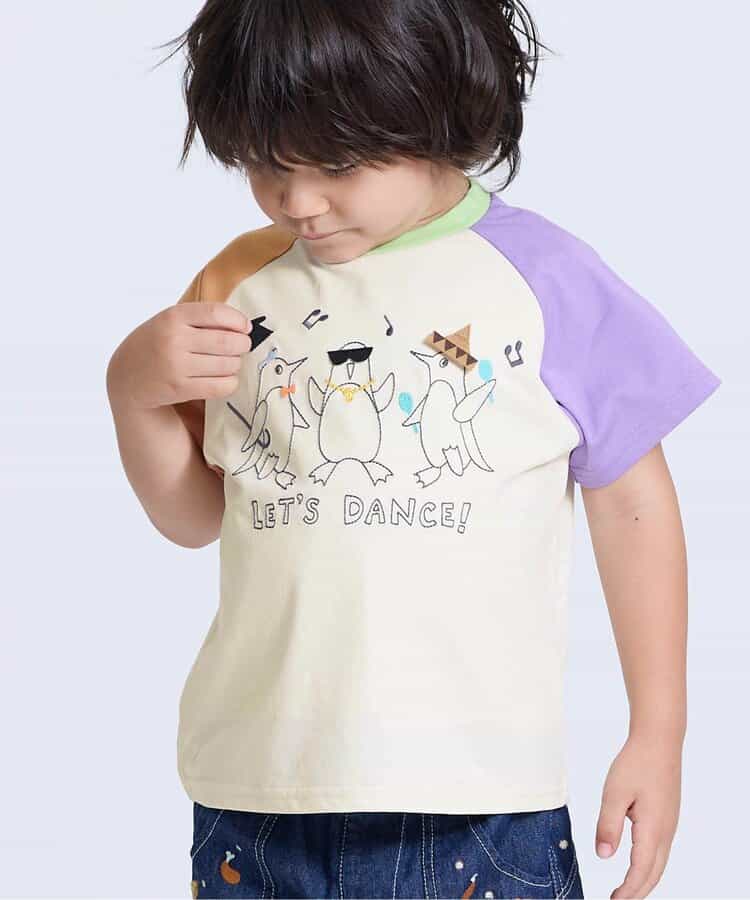 【知育】エンタメ刺繍仕掛けTシャツ  接触冷感