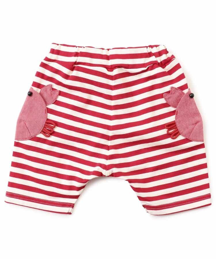 ★SALE★動物モチーフポケットサルエルパンツ  5分丈