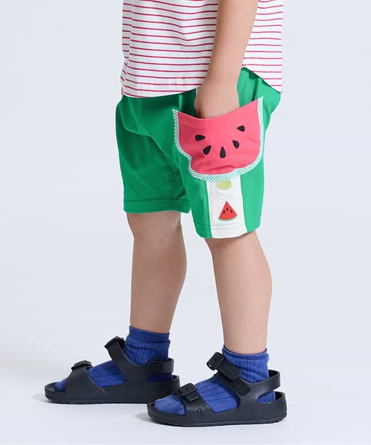 バナナ＆スイカポケットパンツ  4分丈 接触冷感