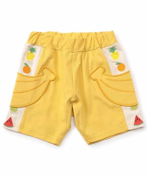 ☆4/28(火)お昼12:59まで3点10％OFF☆バナナ＆スイカポケットパンツ  4分丈 接触冷感