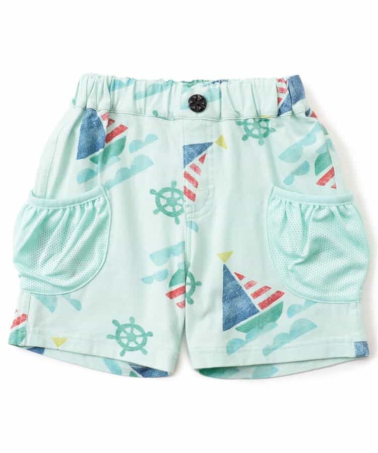 ★SALE★おっきなアイス＆ヨット総柄パンツ  4分丈