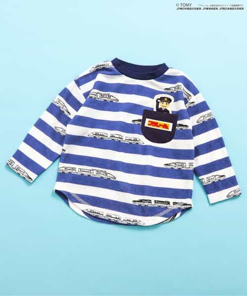 【プラレール】ボーダー柄長袖Tシャツ
