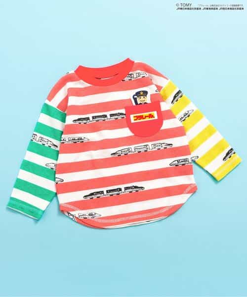 【プラレール】ボーダー柄長袖Tシャツ