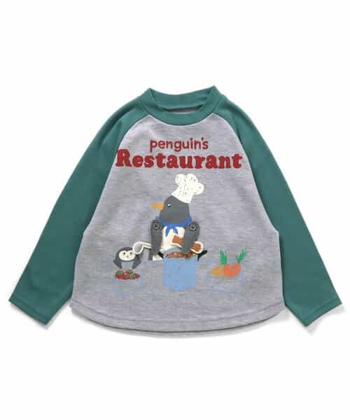 【知育】動物シェフ＆パティシエ長袖Tシャツ