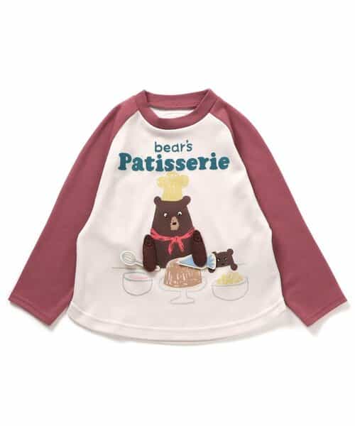 【知育】動物シェフ＆パティシエ長袖Tシャツ