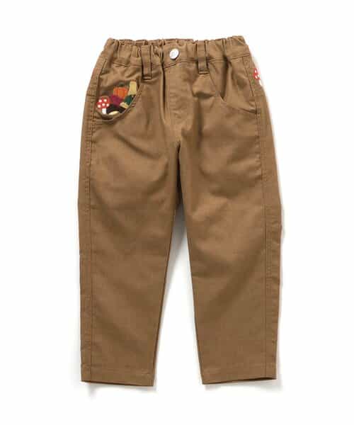 秋の味覚刺繍YUMMYパンツ  10分丈