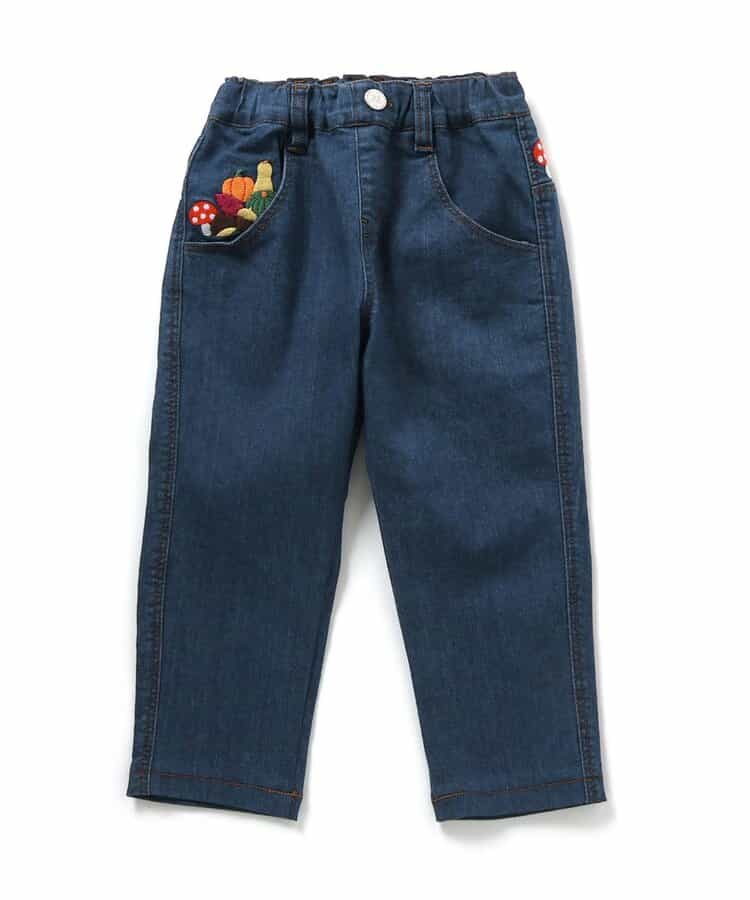 秋の味覚刺繍YUMMYパンツ  10分丈