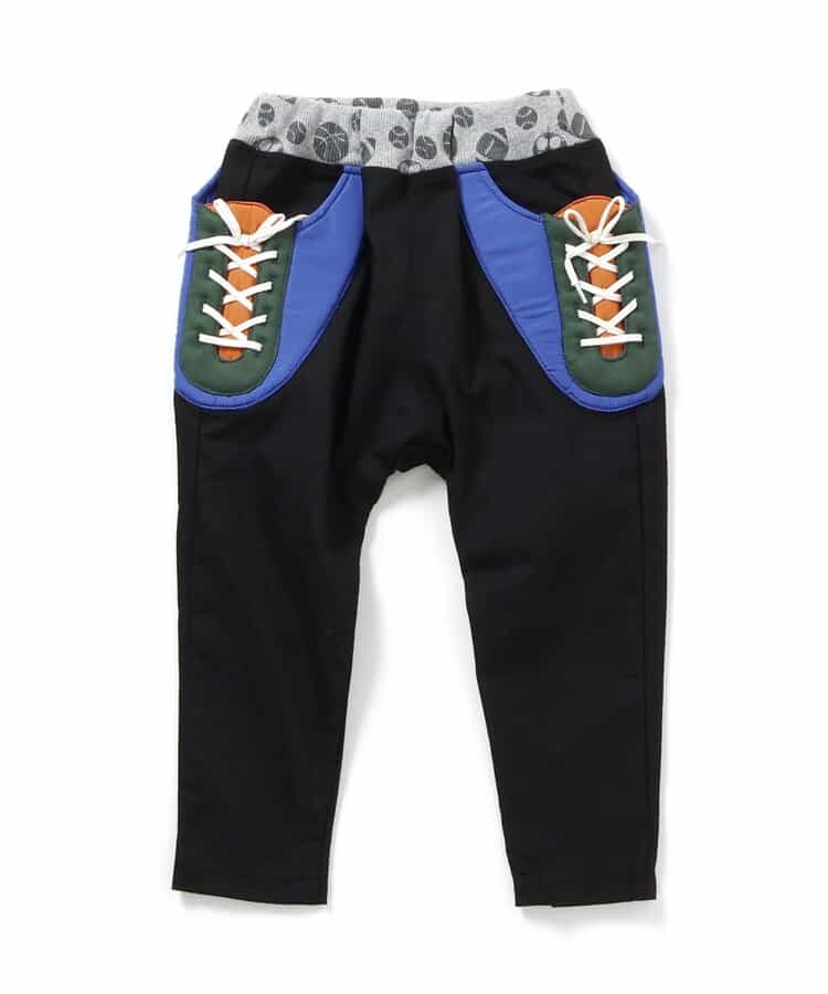 スニーカーポケット＆おしりボールサルエルパンツ  10分丈