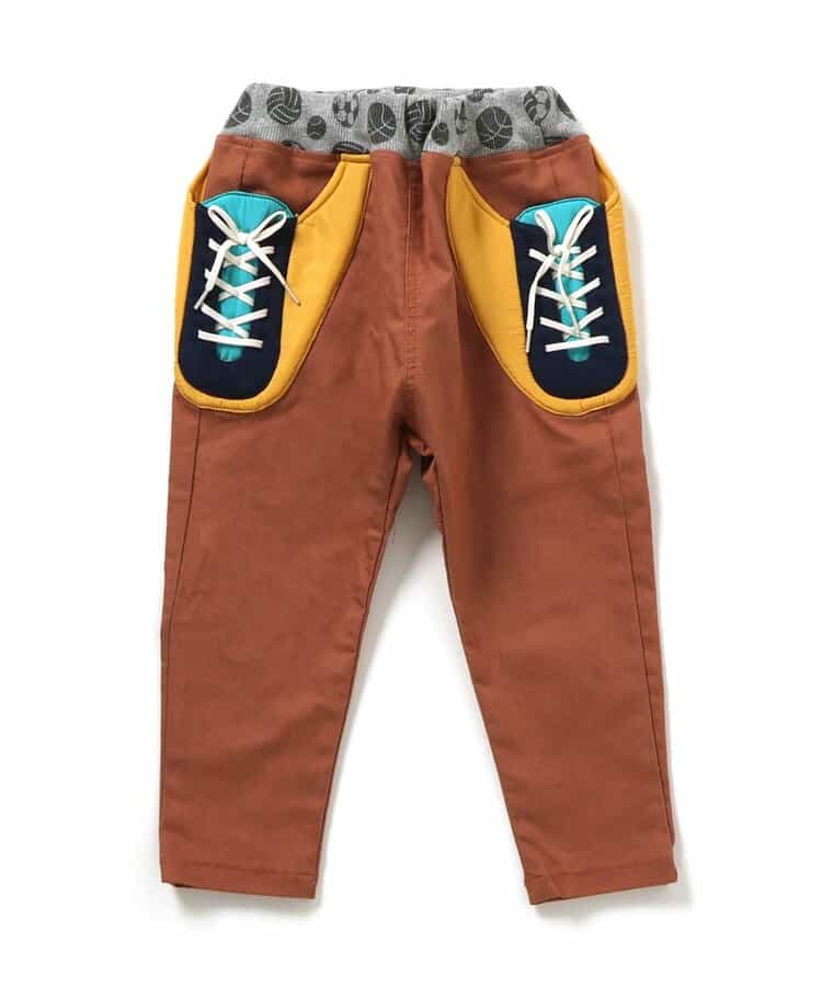 スニーカーポケット＆おしりボールサルエルパンツ  10分丈