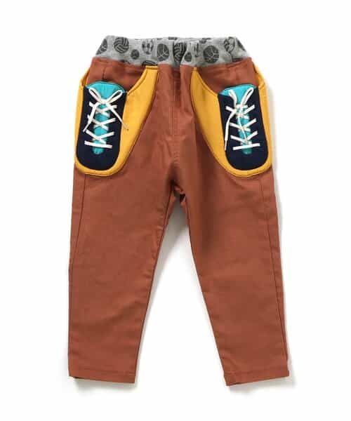 スニーカーポケット＆おしりボールサルエルパンツ  10分丈