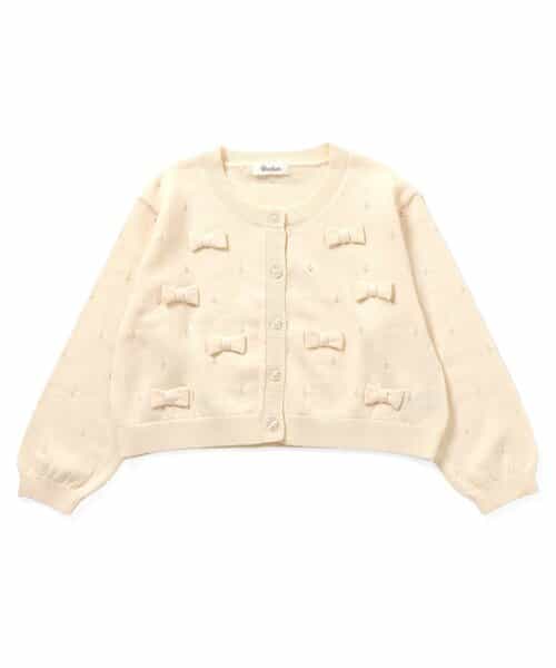 リボンニットカーディガン