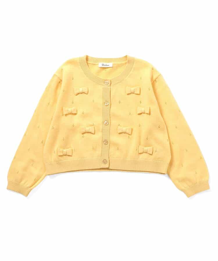 リボンニットカーディガン