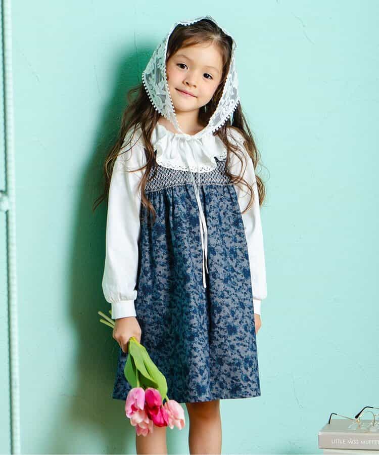 プチフルールスモッキングジャンスカ