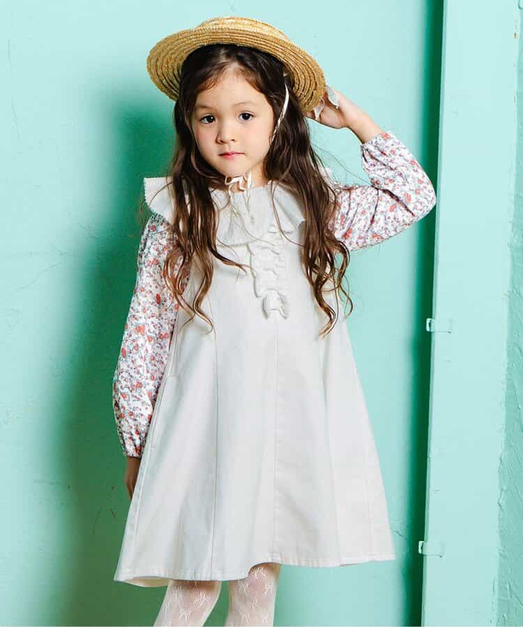 リボンモチーフココデニムジャンスカ