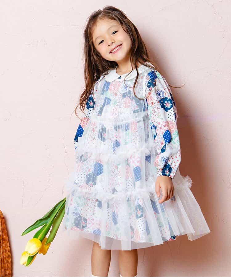 ティアードチュールミミドレス