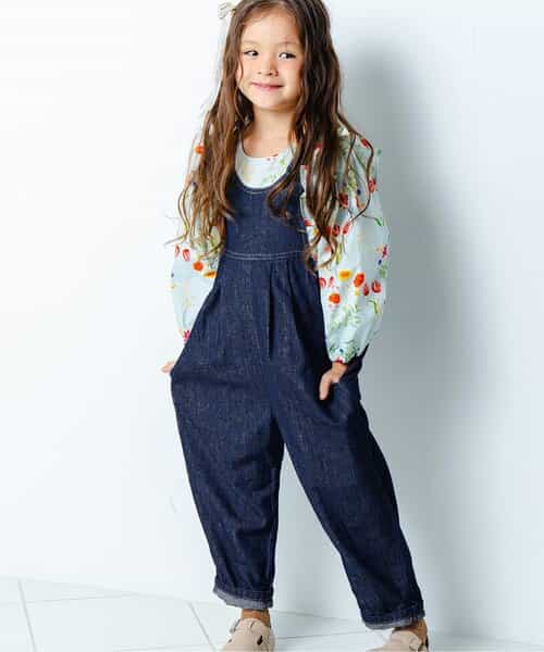 ココデニムサロペット  10分丈