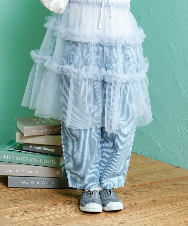 リボンモチーフココデニムパンツ  10分丈