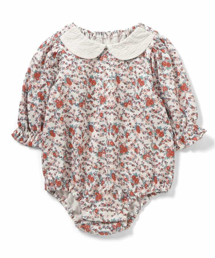 ナインチェ・プチフルール総柄ボディスーツ