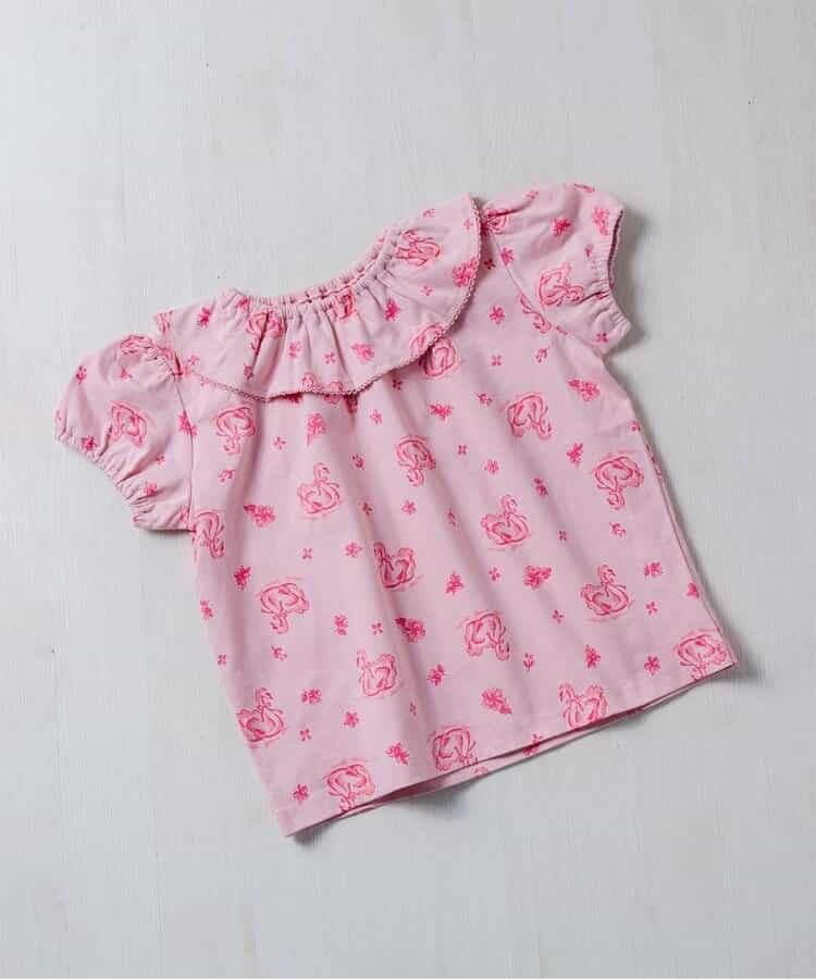 【リンク】スワン・ローズガーデン総柄Tシャツ