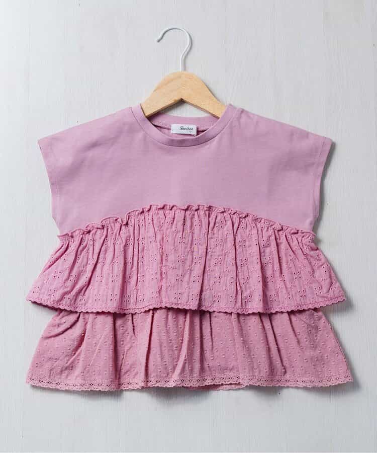 ドッキングラッフルフレンチスリーブ