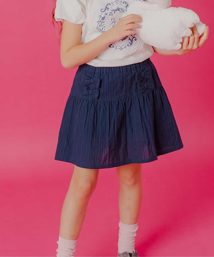 インパンツ付きリボンミニスカート