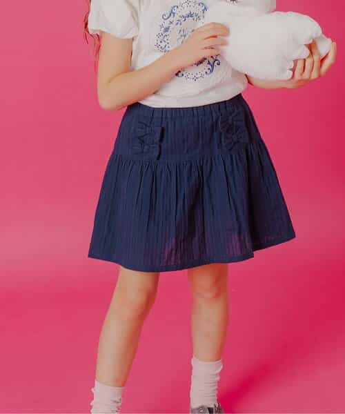 インパンツ付きリボンミニスカート