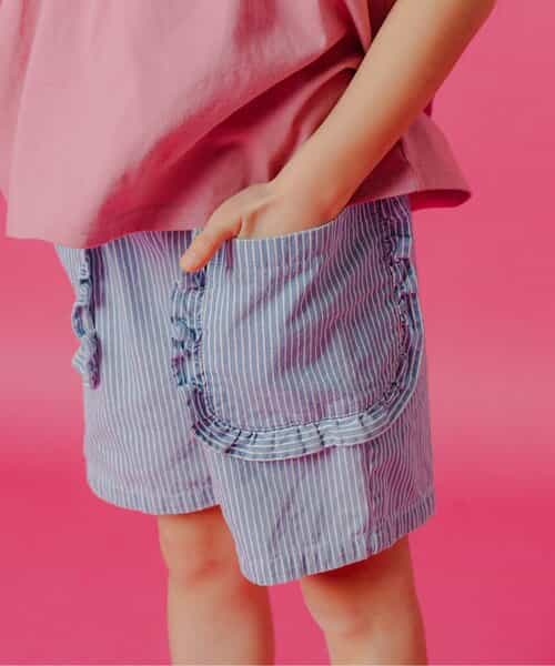 フリルポケットショートパンツ  4分丈