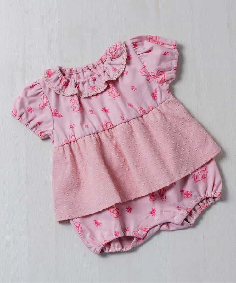 【リンク】スワン・ローズガーデン総柄プリントロンパス