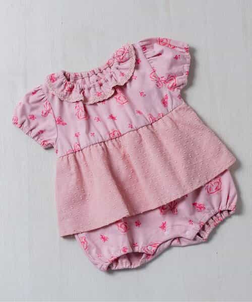 【リンク】スワン・ローズガーデン総柄プリントロンパス