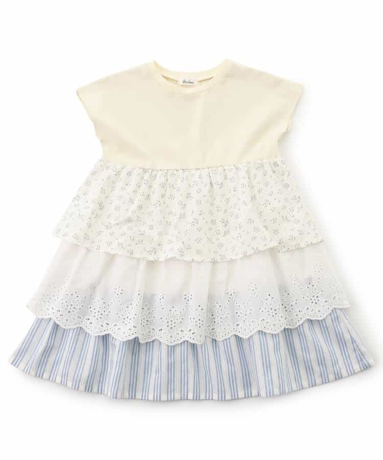 【リンク】異素材ティアードワンピース